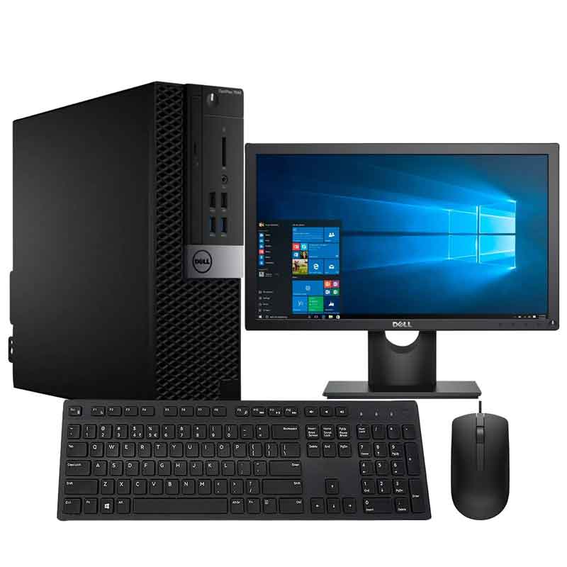 Computadora PC DELL Optiplex 7040 I7 6700 8GB 500 TB Monitor 19 Producto Reacondicionado 