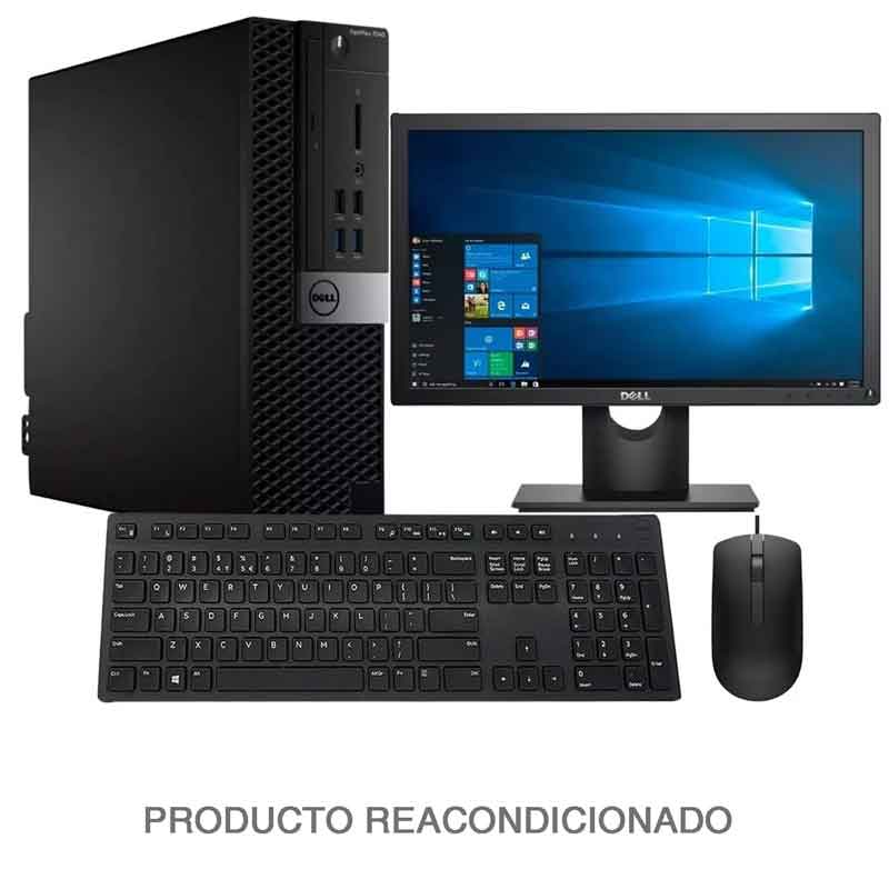 Computadora PC DELL Optiplex 7040 I7 6700 8GB 500 TB Monitor 19 Producto Reacondicionado 