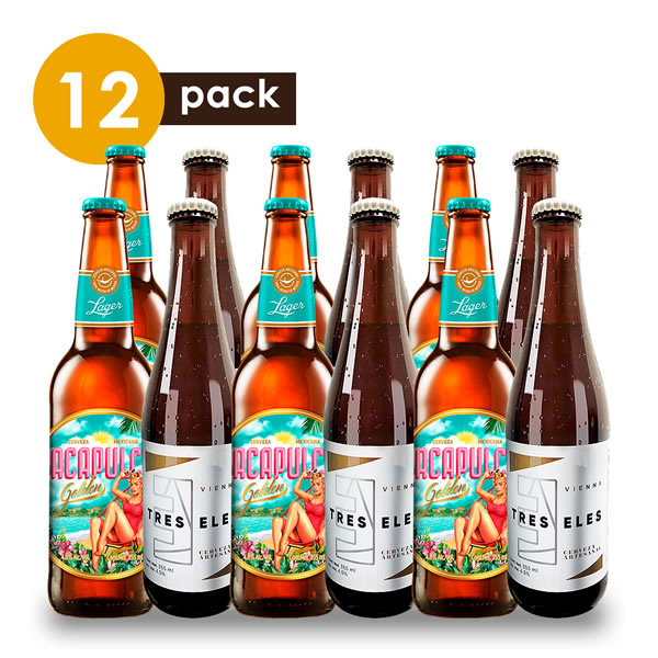 Cerveza Artesanal Lager y Vienna Cervexxa Beerpack 12