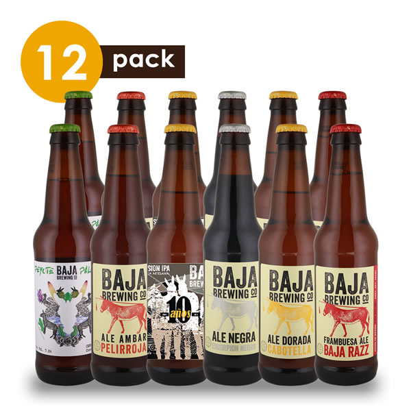 Cerveza Artesanal Baja Brewing Cervexxa Beerpack 12