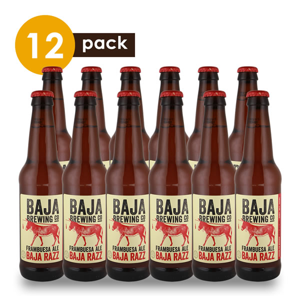 Cerveza Artesanal Baja Brewing Baja Razz Cervexxa Beerpack 12