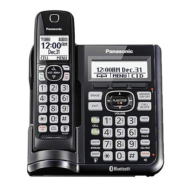Panasonic KX-TGF572SK Enlace2Cell con 2 auriculares Bluetooth Reacondicionado
