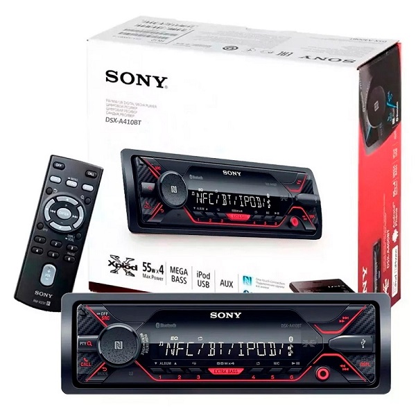 Autoestéreo Medios Digitales Sony Dsx-a410bt Bluetooth iPod