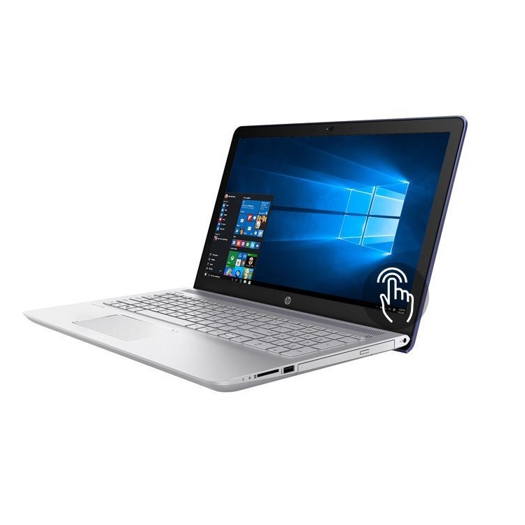 Laptop HP intel Ci5 8250U 8GB RAM 256GB SSD Pantalla TOUCH 15.6" Azul PAVILION 15-CS0003CA REACONDICIONADA