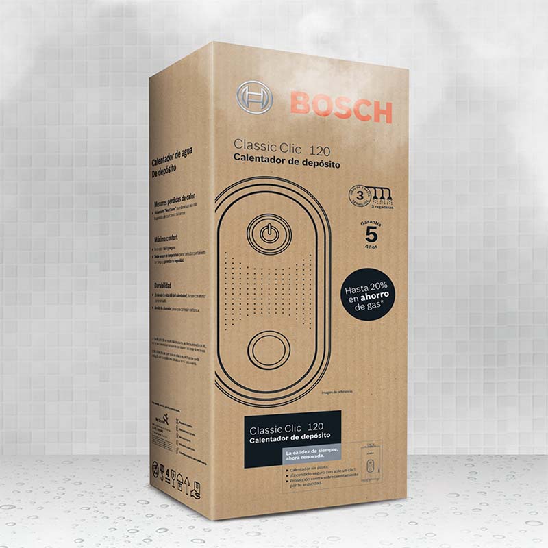 Calentador Deposito 3 Serv Classic Clic 120 Natural Bosch