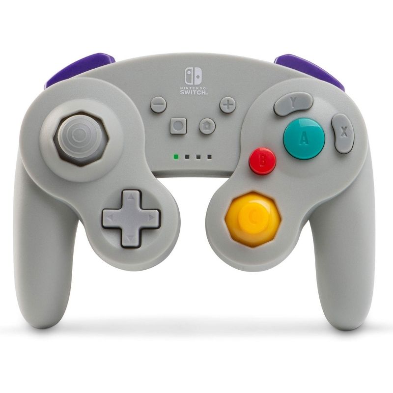 Control Inalámbrico Nintendo Switch Estilo Gamecube Gris
