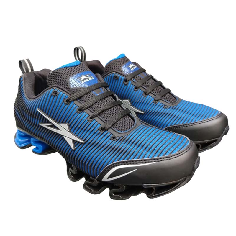 Tenis Deportivo Eescord Runing Escord Negro/Azul Hombre 2885