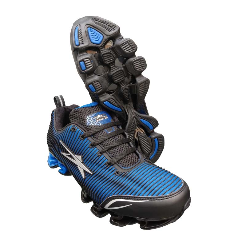 Tenis Deportivo Eescord Runing Escord Negro/Azul Hombre 2885