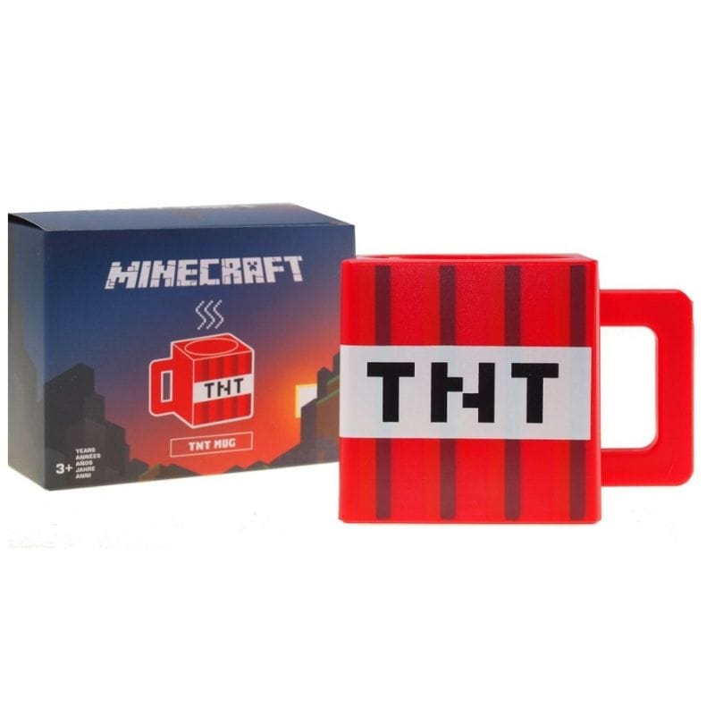 Taza de plástico Minecraft TNT