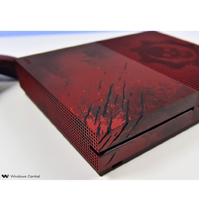 Consola Xbox One S Edicion Gears of War 4 Rojo 2TB Original en Caja Generica + Control Xbox One Inalambrico Original negro  