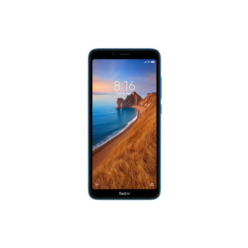 Celular Xiaomi Redmi 7A 32GB 2GB de RAM Cámara 13+5 Mpx DualSIM DESBLOQUEADO NUEVO AZUL 