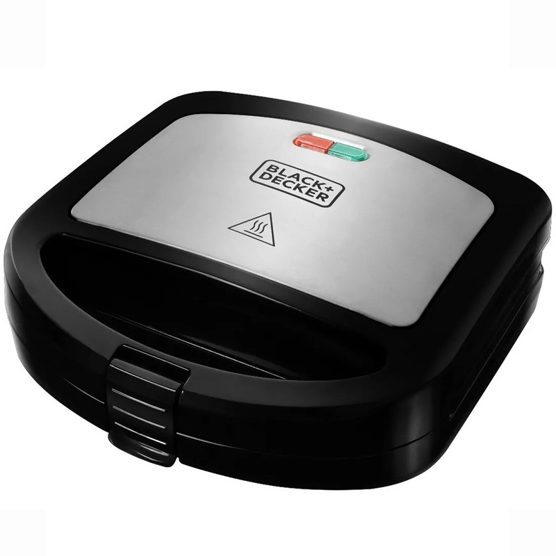 Sandwichera 2 Porciones Acero Inoxidable 700W Black & Decker