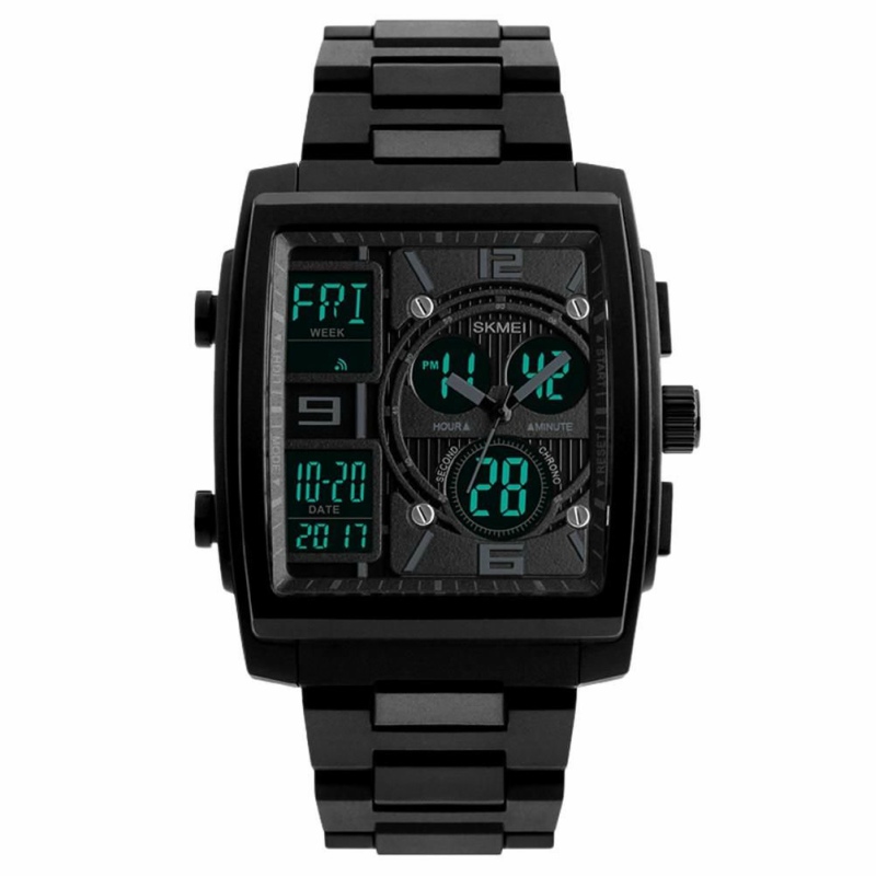 Reloj Hombre Digital Análogo Clásico Cuadrado Skmei 1274