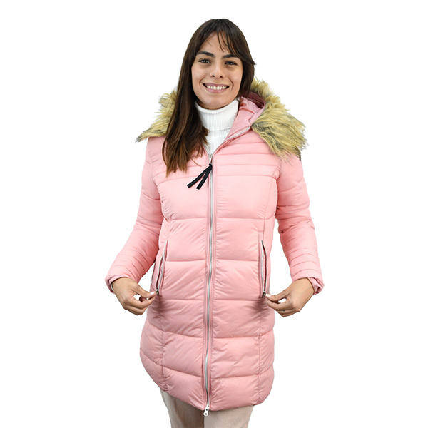 Cazadora Larga Para Dama Silver Spoon -Carolina 257- Rosa