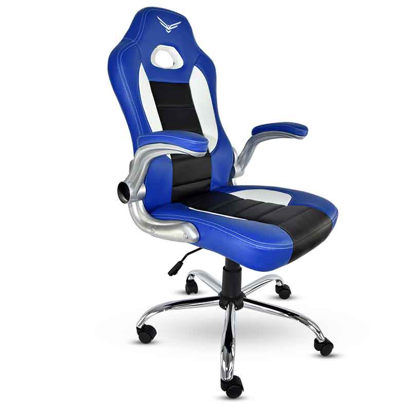 Sillas Gamer Naceb Pc Reclinable Ajustable Ergonomica Pilot Azul