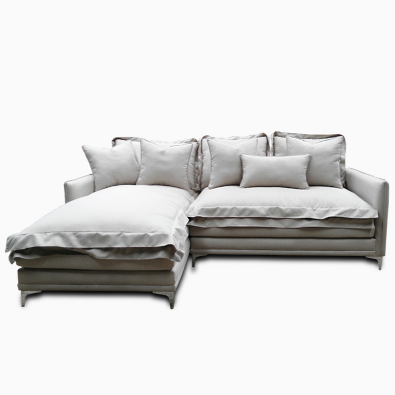 Sala Nube Chaise Izquierdo Lino Marmol MADERIAN // ENTREGA A CDMX Y ZONA METROPOLITANA.