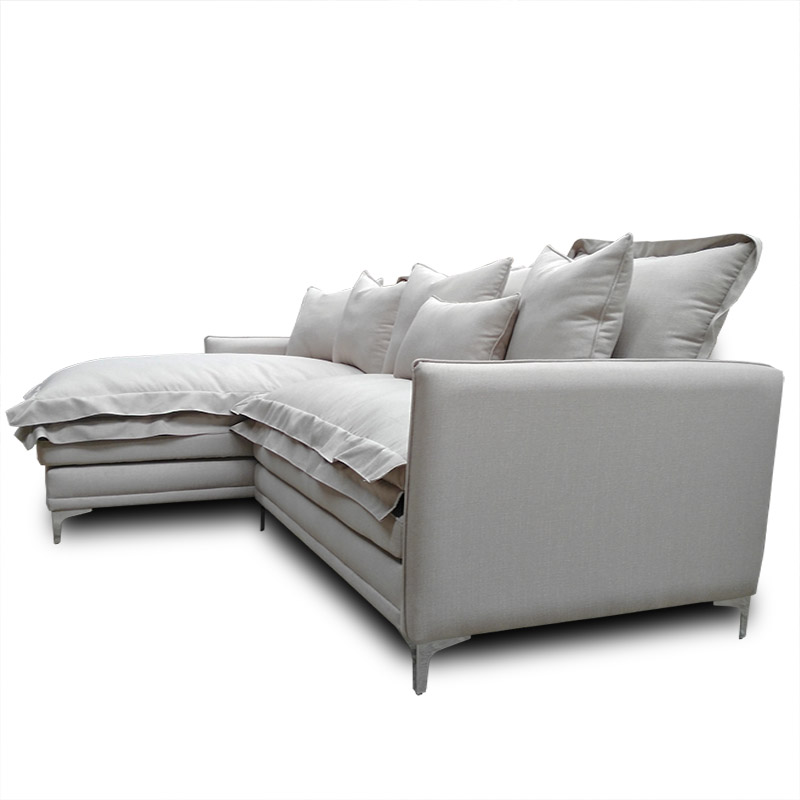 Sala Nube Chaise Izquierdo Lino Marmol MADERIAN // ENTREGA A CDMX Y ZONA METROPOLITANA.