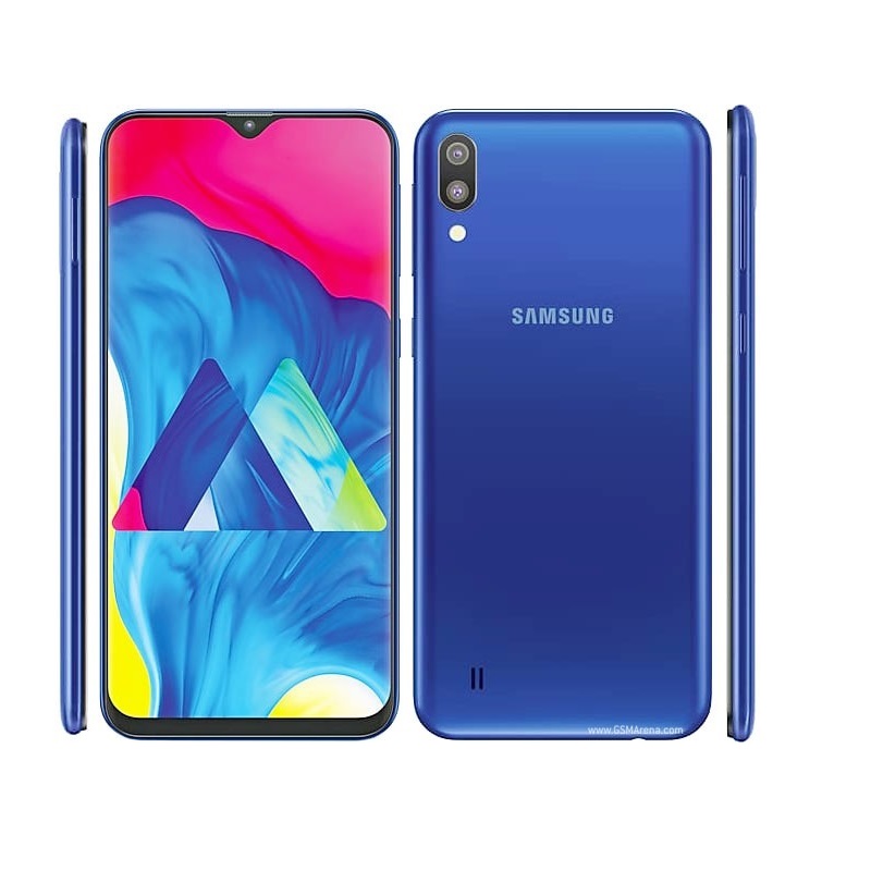Celular Samsung Galaxy M10 DualSIM 16GB RAM 2GB  13MP + 5MP Version Internacional Nuevo AZUL + Micro SD de 64GB