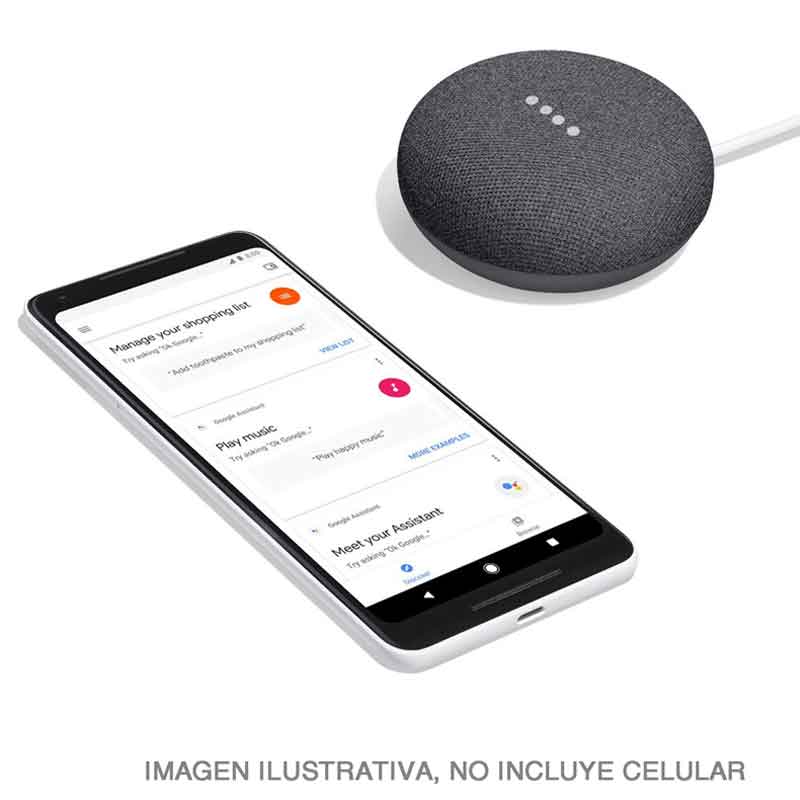 Asistente de Voz Inteligente GOOGLE HOME Mini Charcoal Caja Dañada 