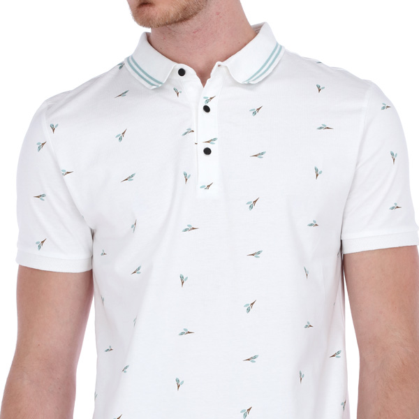 playera polo estampada