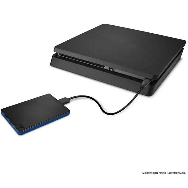 Disco Duro Externo 2TB SEAGATE Game Drive PS4 USB 3.0  STGD2000400 Negro