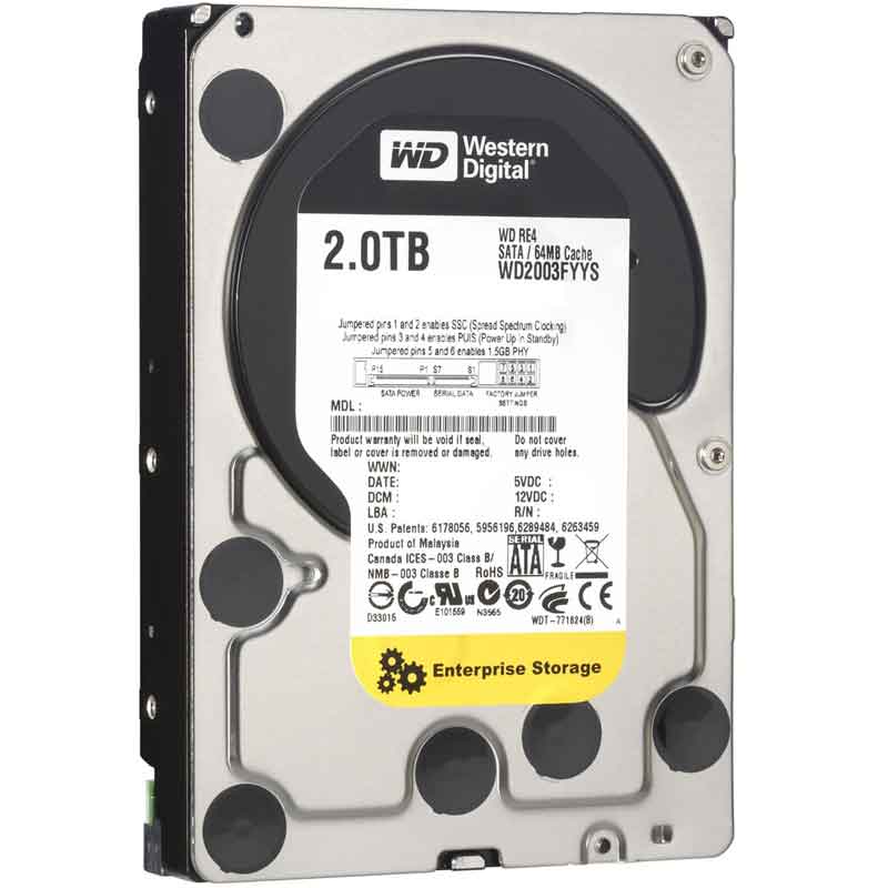 Disco Duro Interno 2TB Western Digital Enterprise 7200RPM 3.5 SATA III WD2000F9YZ RF 
