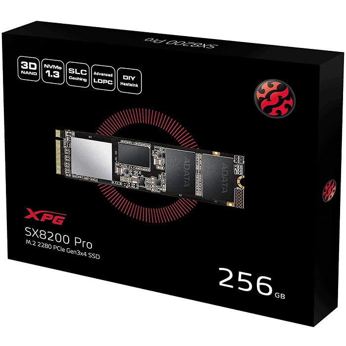 M.2 2280 SSD 256GB ADATA XPG SX8200 Pro ASX8200PNP-256GT-C