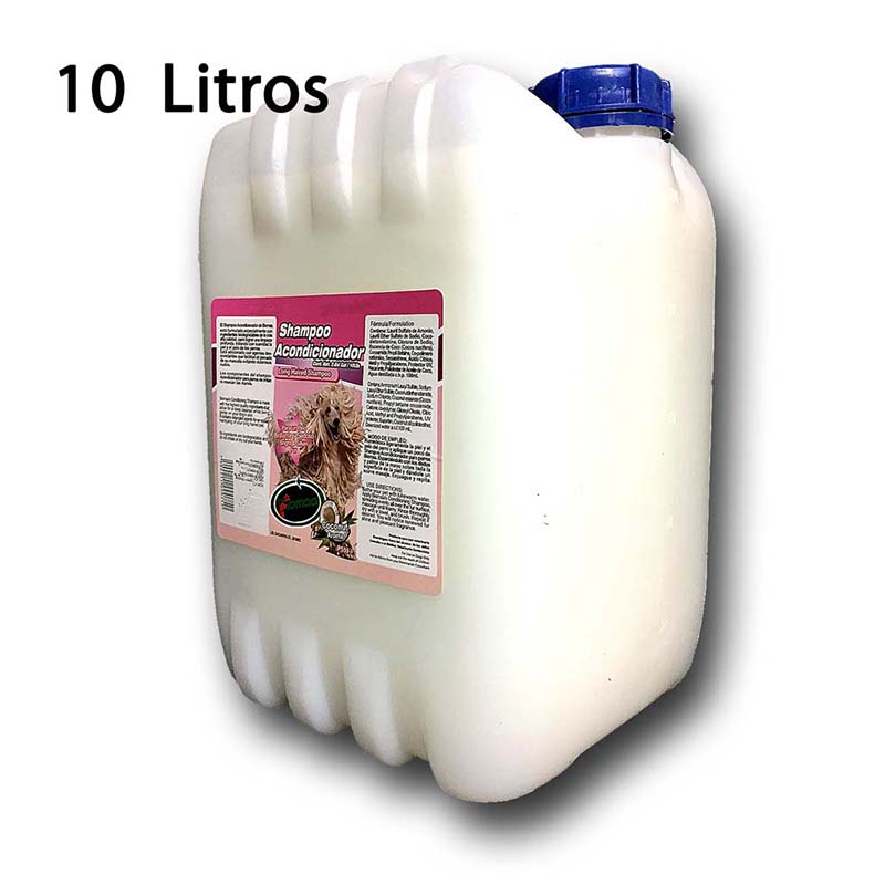 Shampoo Con Acondiciondor Para Perro 10 Litros Aroma Coco