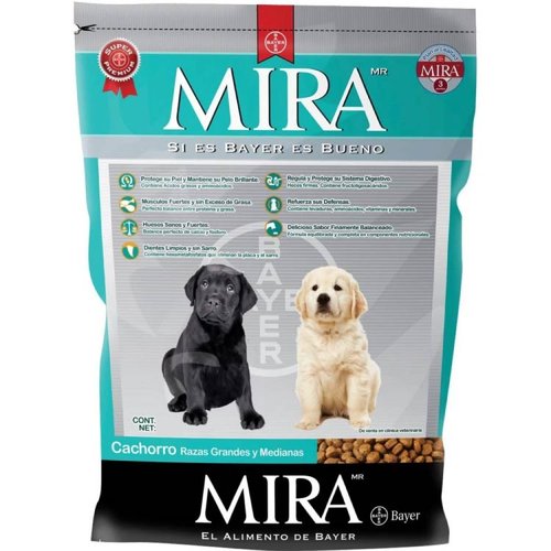 Mira Bayer Cachorro 20 Kg -  Alimento para Perro Raza Mediana y Grande