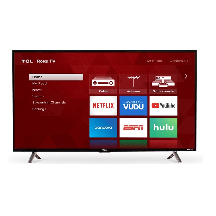 SMART TV 50" pulgadas 4K UHD ROKU PANTALLA TCL 50S421 REACONDICIONADA