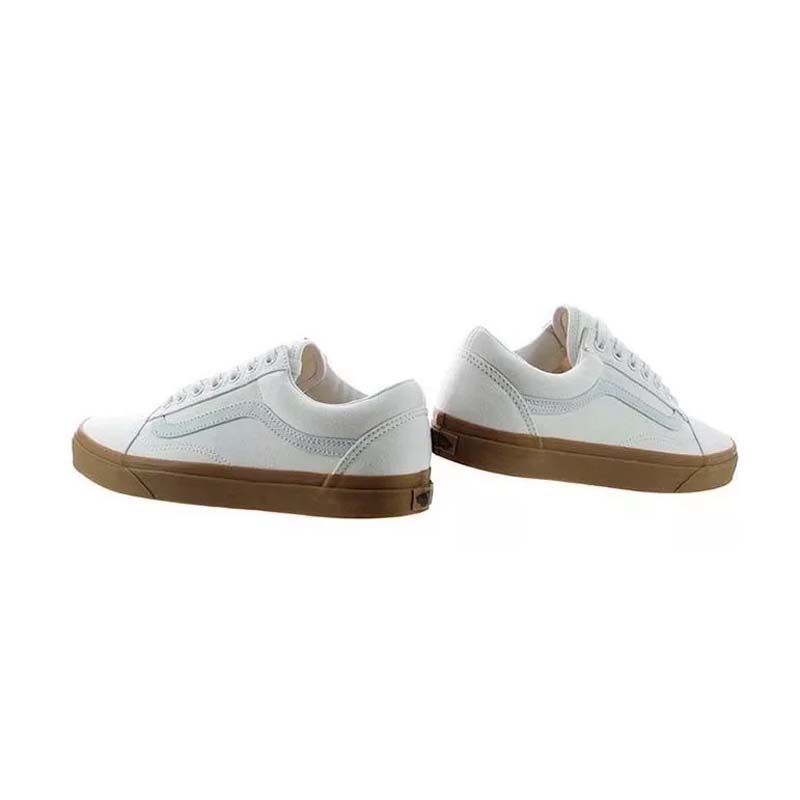 Tenis Vans Old Skool Canvas Blanco/café - Vn0a31z9l0g
