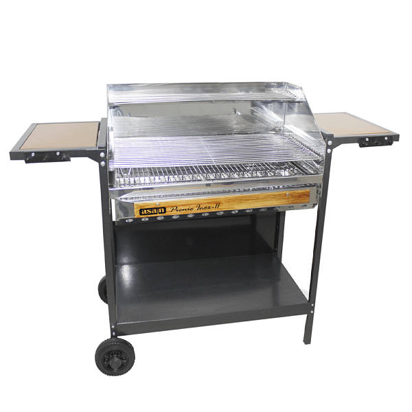 Asador De Carbón Asain Con Gabinete De Cocinado De Acero Inoxidable Modelo Pn2-Inox