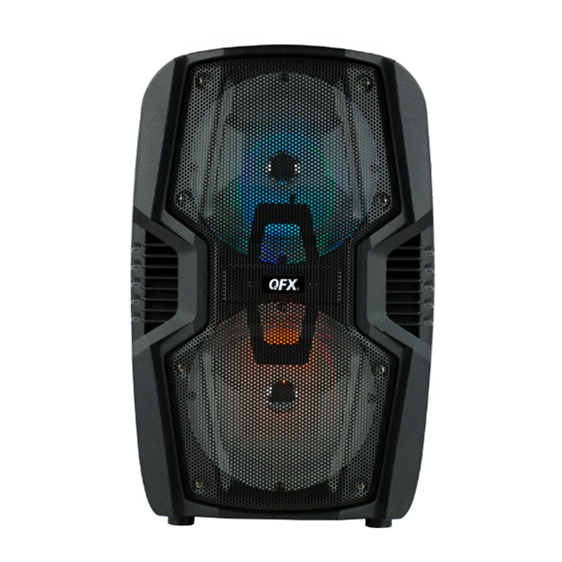 Bocina QFX PBX-266 Recargable 2x6.5 Pulgadas Bluetooth Auxiliar