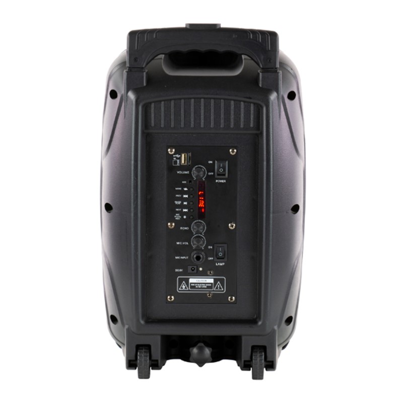 Bocina QFX PBX-266 Recargable 2x6.5 Pulgadas Bluetooth Auxiliar
