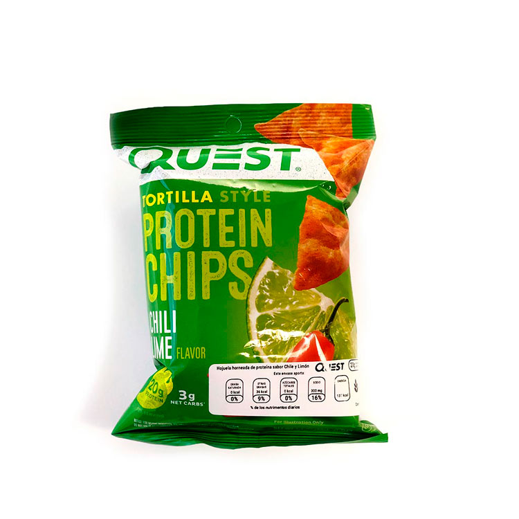 Chips de Proteína Quest Nutrition Sabor Chile y Limón
