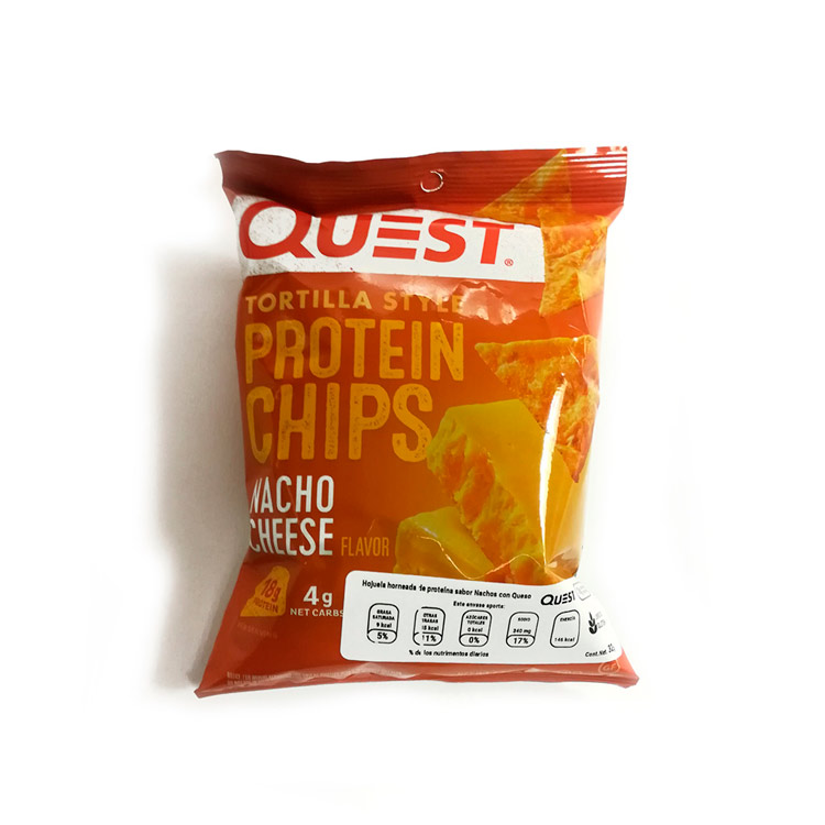 Chips de Proteína Quest Nutrition Sabor Nachos con Queso