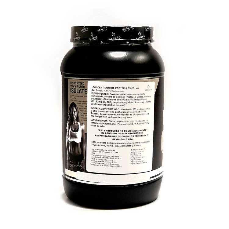 Proteína Isolate Sascha Fitness Sin Sabor