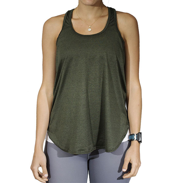 PLAYERA SIN MANGAS COLOR VERDE