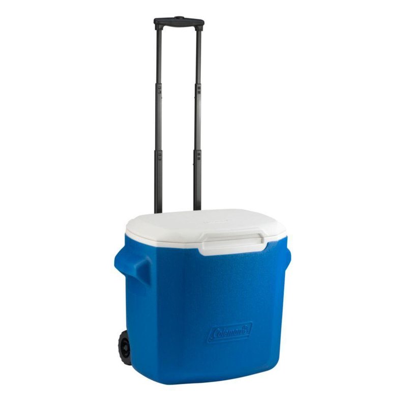 Hielera Rodante Con Asa Para Jalar 28 Qt Azul/blanco Coleman