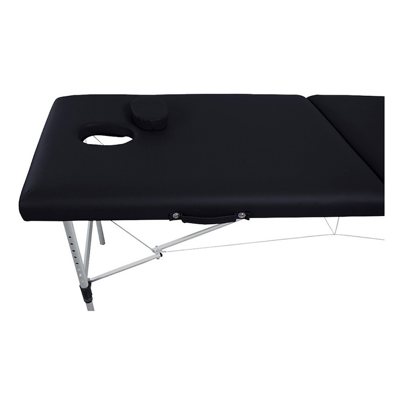 Cama De Masaje Plegable Camilla Spa Fisioterapia Ajustable 110 kg Base Aacero Negra Nanofort