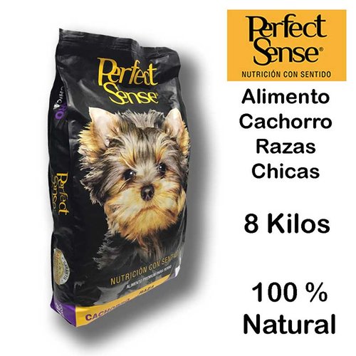 Alimento Perro Premium Perfect Sense Cachorro Raza Chica 8kg Natural