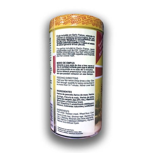 Alimento Para Peces Con Ajo Garlic Flakes Hojuelas Inmunoestimulantes 150 G