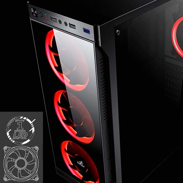 Gabinete gaming Yeyian kalt 1100,(ynh-k1100)