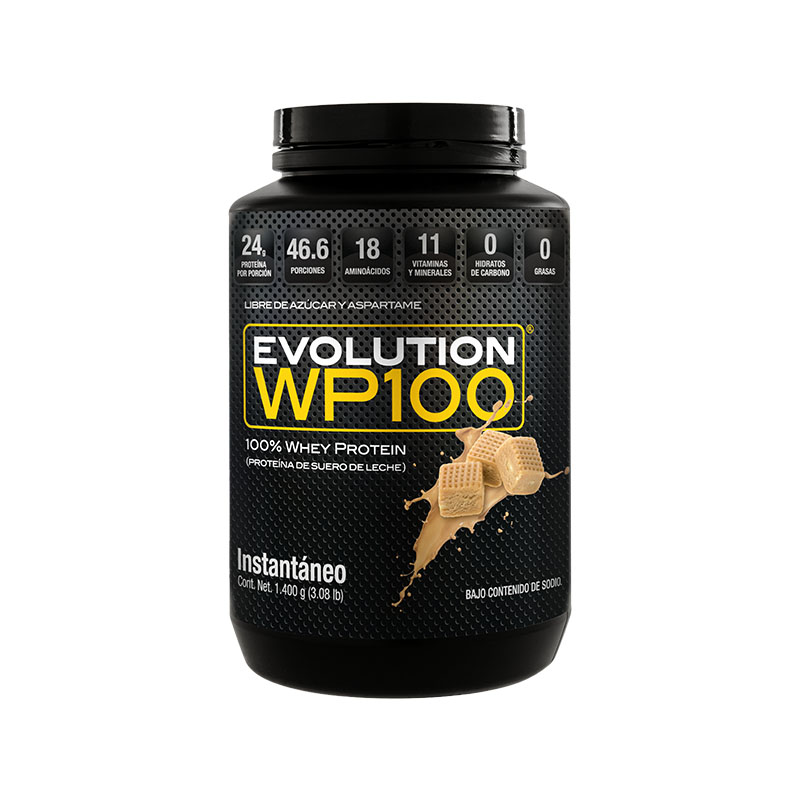 Suplementos Alimenticio Evolution Wp100 Proteína Suero De Leche Bote De 1400G Sin Carbohidratos Dulce De Leche