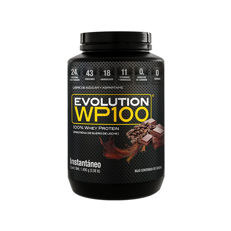 Suplementos Alimenticio Evolution Wp100 Proteína Suero De Leche Bote De 1400G Sin Carbohidratos Moka