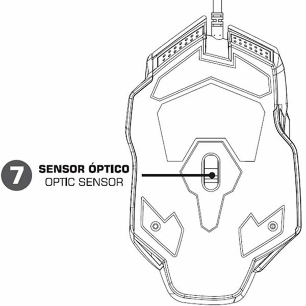 Mouse optico gaming Yeyian sabre 1002 (mo1002)