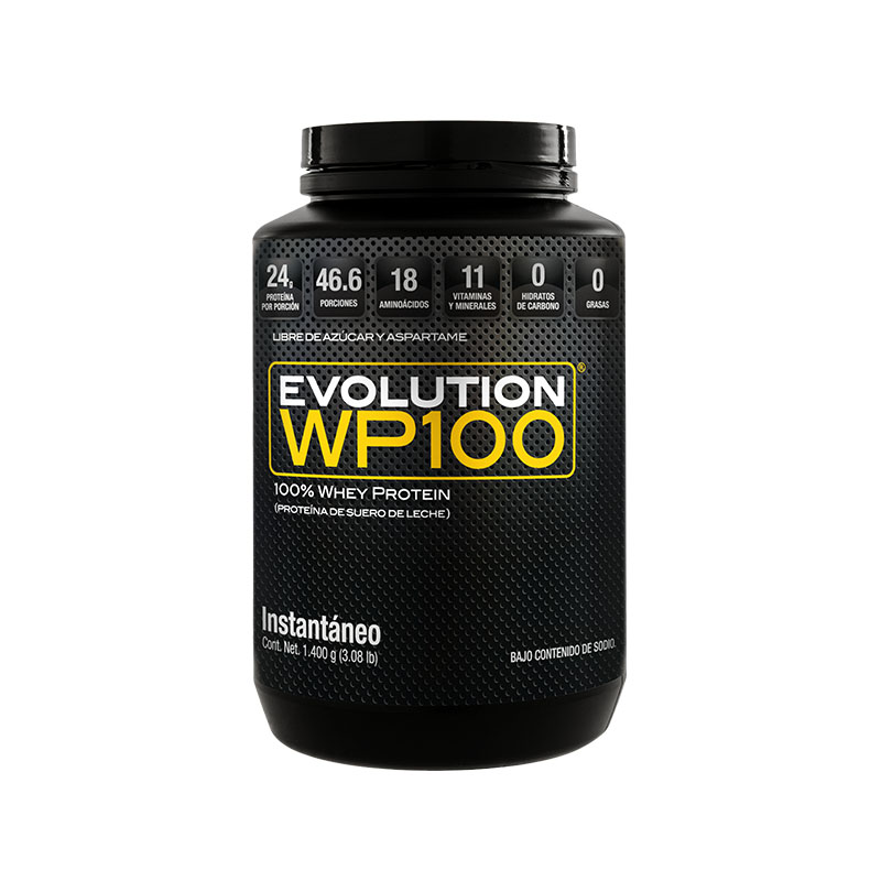 Suplementos Alimenticio Evolution Wp100 Proteína Suero De Leche Bote De 1400G Sin Carbohidratos Natural