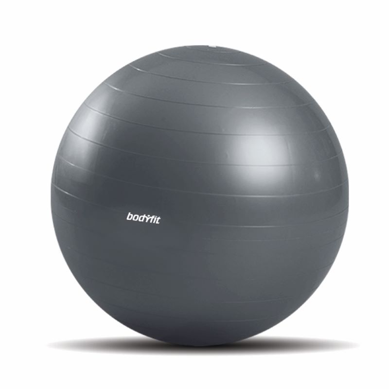 Pelota De Yoga Y Pilates 55cm Gris Bw-bfayp55-gr