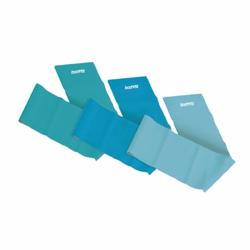 Juego De Bandas Elásticas Bodyfit Bw-Bfaybe1 Azul