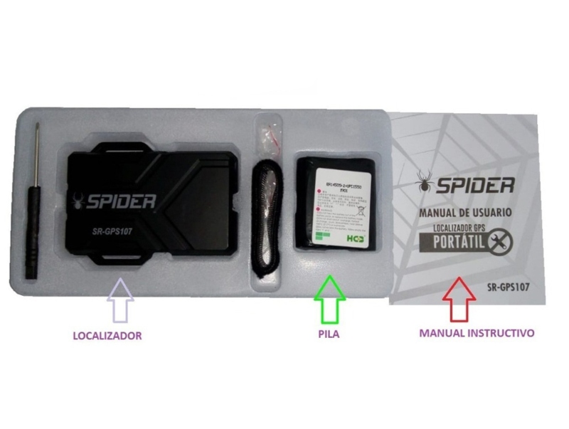 GPS Para Auto SPIDER De Iman, Localizador App Celular, Rastreo SR-GPS107